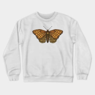 Orange Butterflies Crewneck Sweatshirt